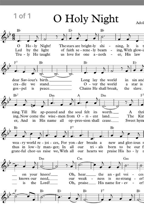 Printable Lyrics For O Holy Night Printable Word Searches