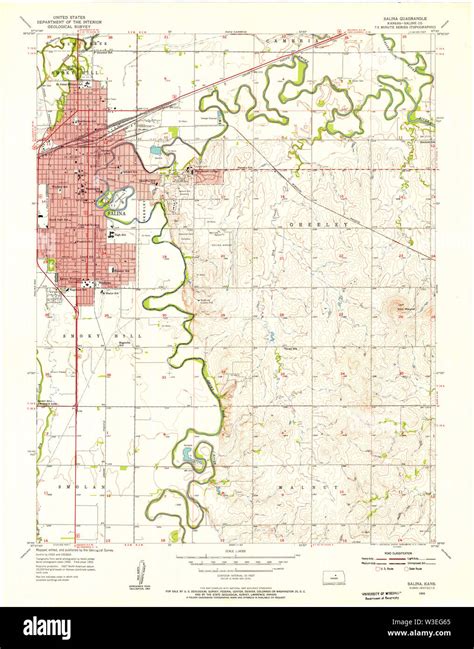 Map of salina kansas hi-res stock photography and images - Alamy