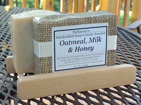 Oatmeal Milk Honey Cold Process Soap Vegan Soap Oatmeal