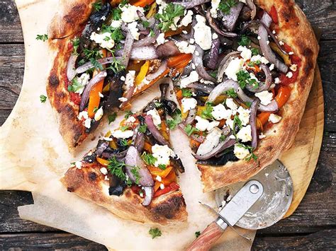 Grilled Vegetable And Goat Cheese Pizza Seasons And Suppers