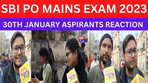 SBI PO MAINS EXAM 2023 SBI PO MAINS EXAM REVIEW SBI PO MAINS EXAM