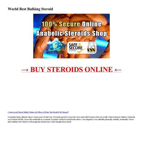 World Best Bulking Steroid Html Pdf Docdroid