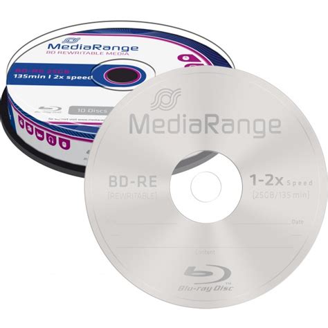 Blu Ray Disc ReWriteable Mediarange BD RE 25 Go 1 2x Vitesse En