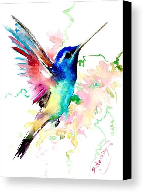 Flying Hummingbird Canvas Print Canvas Art By Suren Nersisyan