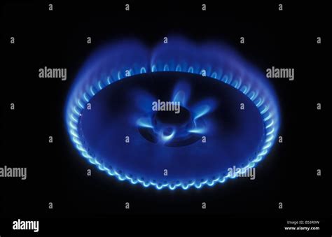 Gas Stove Flame Stock Photo Alamy