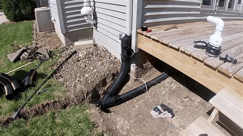 How to Install A Downspout and Sump Pump Drain Pipe Extension ...