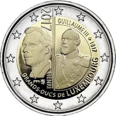 Euros Conmemorativos Luxemburgo Guillaume Iii