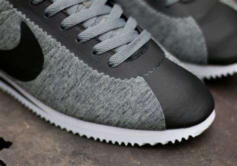 Nike Classic Cortez „tech Fleece” Tumbled Grey Black White