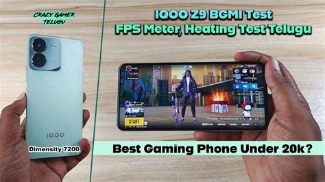 IQOO Z9 Gaming Test Telugu FPS Meter Battery Drain And Heating Test