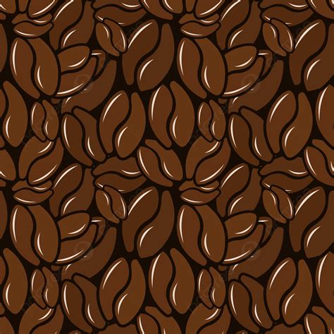 Coffee Bean Seamless Pattern Background Wallpaper Texture Taste