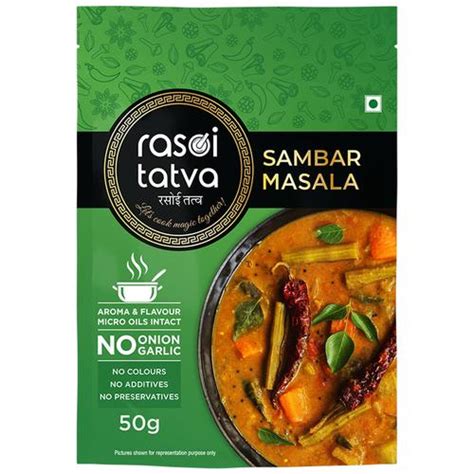 Buy Rasoi Tatva Sambar Masala Premium Quality Online At Best Price Of