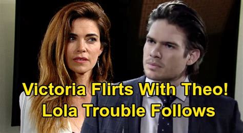 The Young And The Restless Spoilers Victoria Gets Flirty With Theo