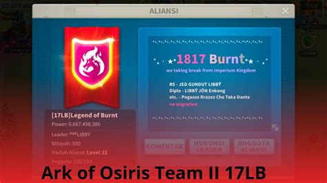 Ark Of Osiris Team Lb Vs A S Can Lb Win Rise