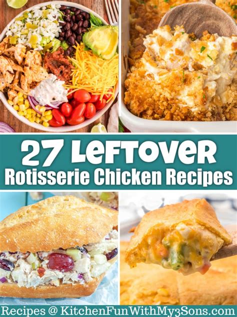 Leftover Rotisserie Chicken Recipes Kitchen Fun With My Sons