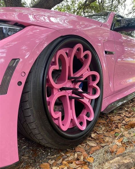 Pink Truck Purple Car Pimped Out Cars Rims For Cars Pretty Cars Cute Cars Honda Civic