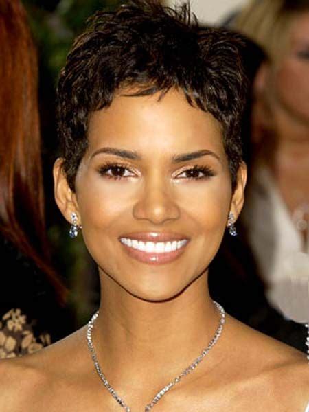 Beautiful Smile Halle Halle Berry Hairstyles Short Hair Styles