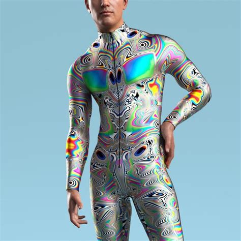 Rave Bodysuit Men Male Bodysuit Men Costume Festival Etsy