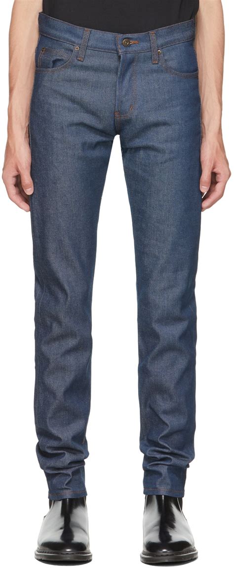 Naked Famous Denim Indigo Selvedge Super Guy Jeans SSENSE UK