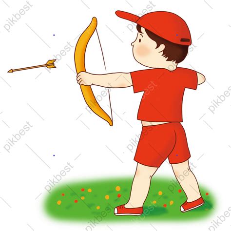 Drawing Cartoon Children Archery | PSD PNG Images Free Download - Pikbest