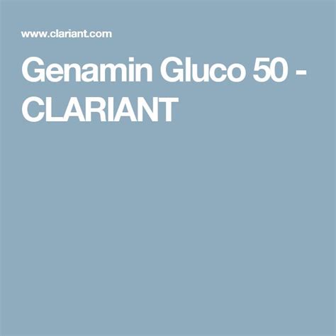 Genamin Gluco 50 Clariant