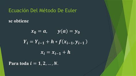 Ecuaciones Diferenciales Ordinarias Por M Todo De Euler Youtube