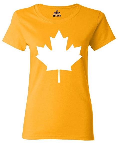 Canada White Maple Leaf Women S T Shirt Canadian Flag Shirts EBay