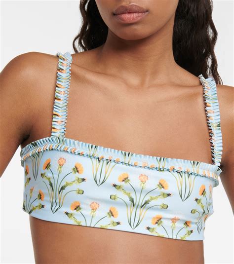 Olmo Diente de León bikini top in multicoloured Agua By Agua Bendita