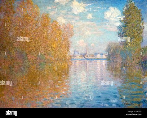 Autumn Effect At Argenteuil Claude Monet 1873 Courtauld Gallery