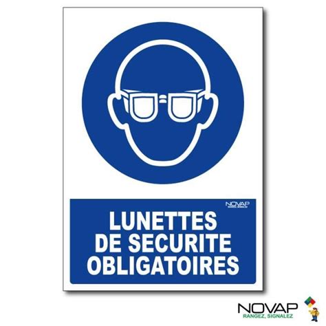 Panneau Lunettes De S Curit Obligatoires Rigide A Cdiscount