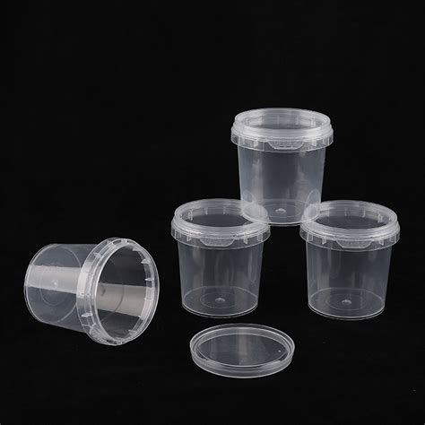 Ml Transparent Pp Plastic Bucket Take Away Food Container Soup