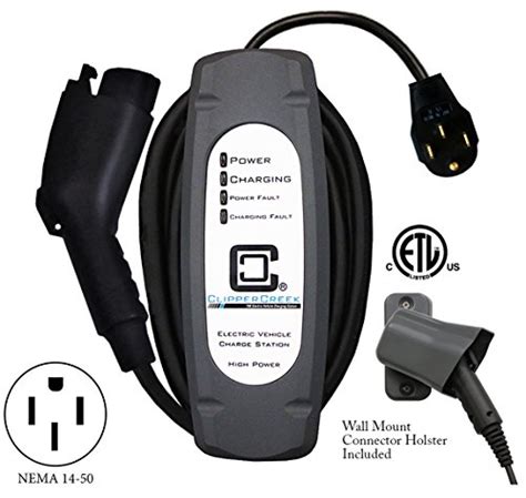 Buy Clippercreek Lcs 30p Plug In 240v 24a Level 2 Ev Charging Station With Nema 14 50 Safety