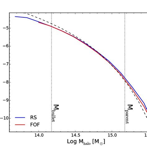 Dm Halo Mass Function At Z 0489 For Rs And Fof Groupings The Vertical Download Scientific