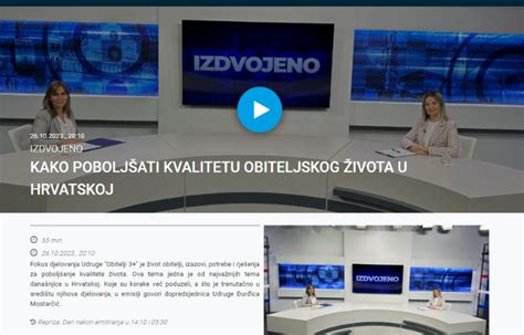 Gostovanje U Emisiji Izdvojeno Obitelji Plus