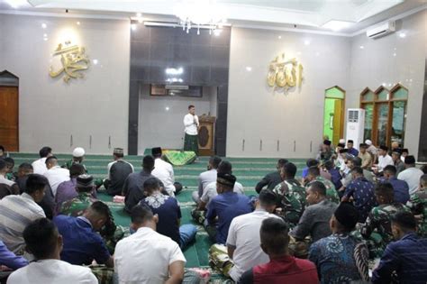 Semarak Peringatan Isra Miraj Di Yonif Mekanis Raider 413 Kostrad