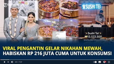 Viral Pengantin Gelar Nikahan Mewah Habiskan Rp 216 Juta Cuma Untuk