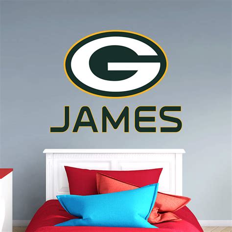 Green Bay Packers Stacked Personalized Name Wall Decal | Shop Fathead ...