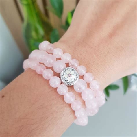 Pulseira Quartzo Rosa Elo7 Produtos Especiais