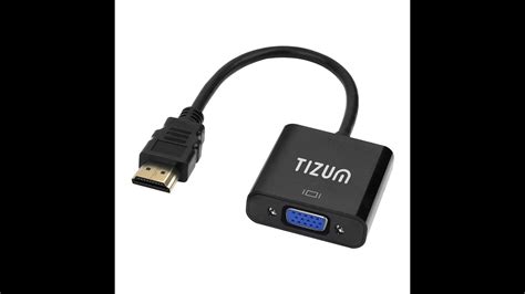 Tizum HDMI To VGA Adapter Cable 1080P For Projector Computer Laptop