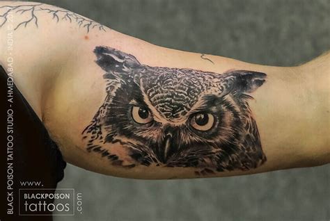 Owl Tattoo Designs Best Tattoo Artist in India Black - Poison - Tattoo ...