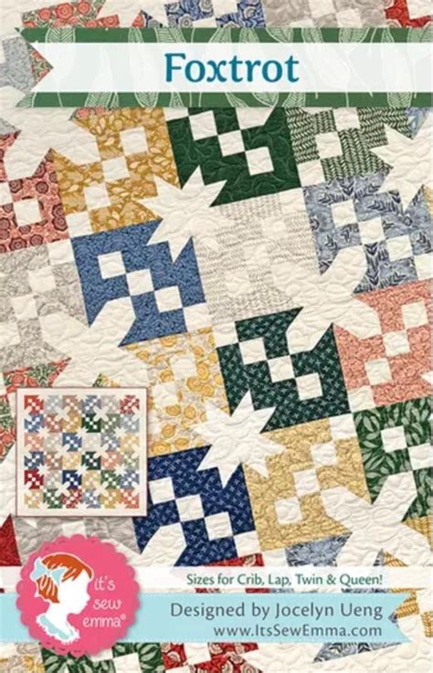 Its Sew Emma Foxtrot Quilt Pattern 4 Size Variations Etsy Quilt