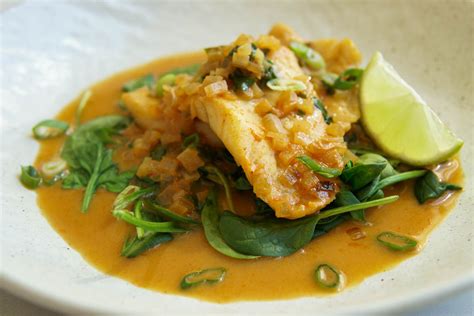 Red Snapper With Coconut Curry Broth Working Against Gravity