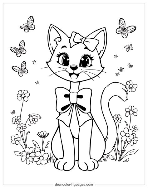 coloring pages  cartoon cats