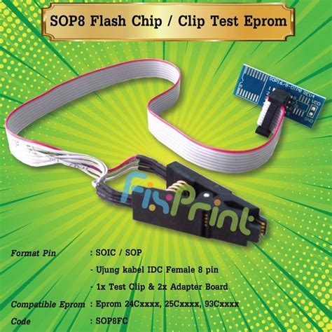 Jual Sop Flash Chip Ic Test Clip Ic Eprom Eeprom Bios Rom Tools