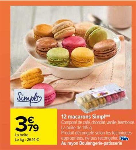 Promo Macarons Simpl Chez Carrefour Icatalogue Fr