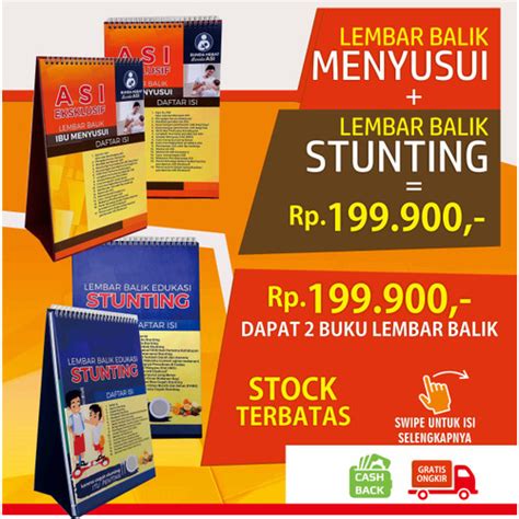 Jual Bundling Termurah Lembar Balik Menyusui Dan Stunting Kab