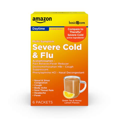 Amazon Basic Care Daytime Severe Cold And Flu Medicine