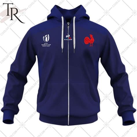 Rugby World Cup 2023 France Rugby Home Jersey Hoodie - Torunstyle