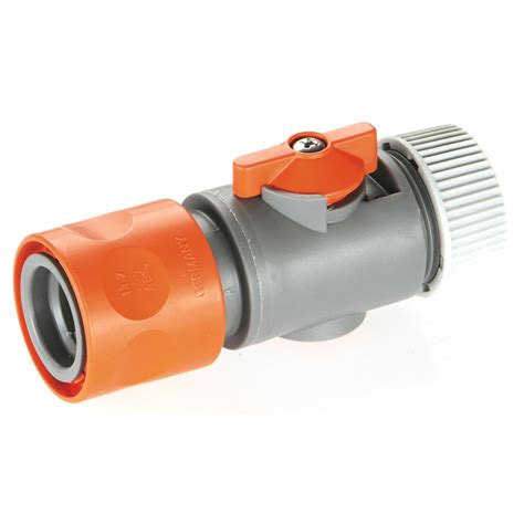 Gardena 13mm Hose Connector With Control Valve Bunnings Warehouse