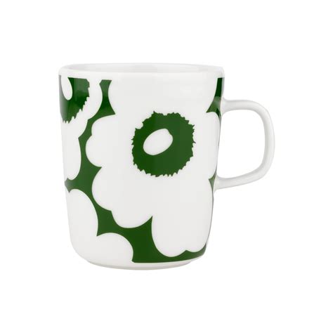 Marimekko Unikko Mok Groen Wit Dl Deense Dingen