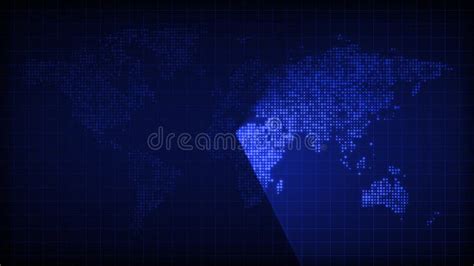 World Map Radar. Looping Animation Stock Video - Video of radar, planet ...